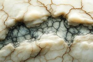 Exploring intricate blue cheese texture with unique patterns and colors in a close-up view photo