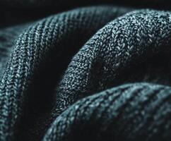 Textured beauty of boucle fabric showcasing intricate patterns and softness in a cozy setting photo