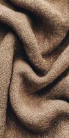 Soft and textured boucle fabric in warm tones showcasing intricate weaves for versatile design applications photo