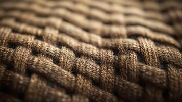 Intricate woven texture showcasing natural fibers in a close-up view capturing craftsmanship and detail photo