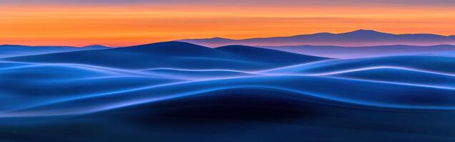 Waves of color at dusk photo