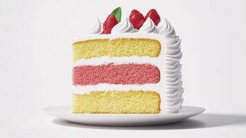 Colorful bento cake with layers and decorations photo