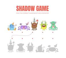 Simple game with shadows. illustration on a white background. vector