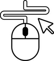 The mouse is positioned in the center of the image vector