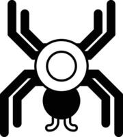 spider with a circle in the middle vector