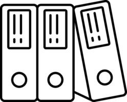 binders stacked on top of each other vector