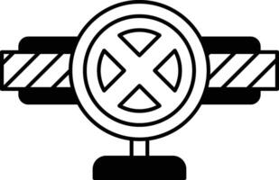 X on a white background vector