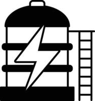 tank with a lightning bolt on it the tank is a symbol of energy and power vector