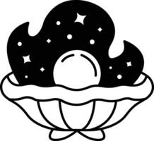ball is in a bowl The bowl is in the middle of a background vector