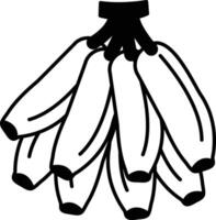 bunch of bananas are shown in a cartoonish style vector