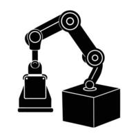 Efficient Industrial Robotic Arm Lifting a Box with Steady Motion vector
