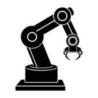 Precise Industrial Robotic Arm Grasping an Object Swiftly with Accuracy vector