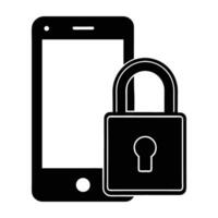 Modern Smartphone Featuring Two Factor Authentication and Lock for Enhanced Security vector