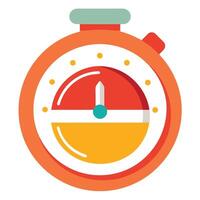 Timer Icon Counting Down and Isolated Background vector