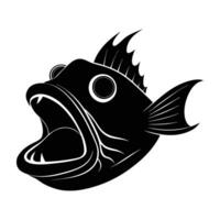 Tiny Jawfish Showing a Slightly Open Mouth While Peeking Out vector