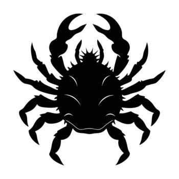 Imposing King Crab Standing with a Large Spiny Shell on Display vector