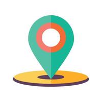 A location marker icon on a white background vector