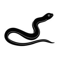 Snake eel slithering through sand with narrow body in desert scene vector