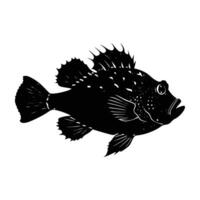 Stonefish camouflaged with rough texture for hidden reef survival display vector