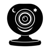 Smart baby monitor camera featuring advanced night vision for secure home vector