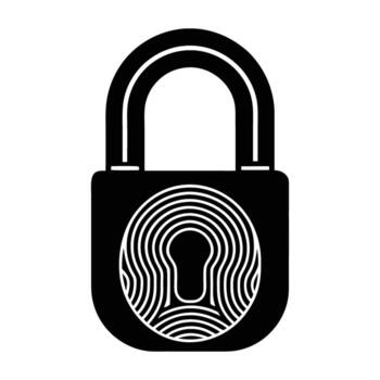 Smart lock with fingerprint sensor for enhanced biometric security and ease vector