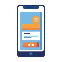 Elegant Smartphone Icon Displaying a Payment Method and Isolated Background vector