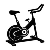 Smart exercise bike featuring digital display for engaging indoor fitness sessions vector