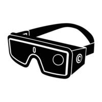 Smart glasses featuring built-in camera for seamless handsfree visual recording vector