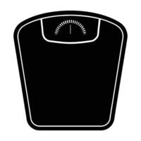 Smart scale with digital weight display for accurate home fitness tracking vector