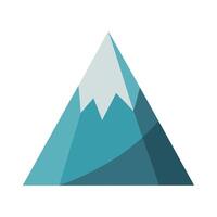 Elegant Simple Triangular Mountain Peak Icon and Isolated Background vector
