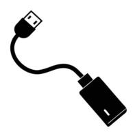 Streaming stick with USB plug on white background for seamless media connectivity vector