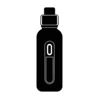 Smart water bottle with temperature display for on the go hydration monitoring vector