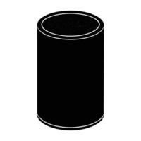 Smart speaker with cylindrical shape for immersive audio and voice control vector