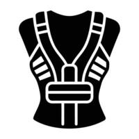 Wearable Posture Corrector Device in White Presented in a Sleek Silhouette vector