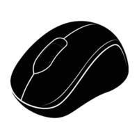 Wireless Gaming Mouse in a Bold Silhouette with an Ergonomic Design for Precision vector