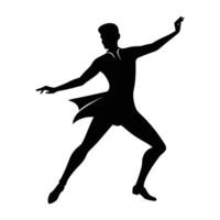 Salsa dancer stepping forward with unwavering confident and poised style vector