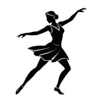 Salsa dancer confidently stepping forward with graceful and elegant movement vector