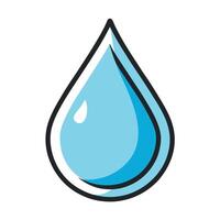 Elegant Simple Raindrop Falling Icon and Isolated Background vector