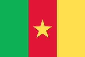 Cameroon flag. Accurate dimensions and official colors. This file is suitable for digital editing and printing of any size. vector
