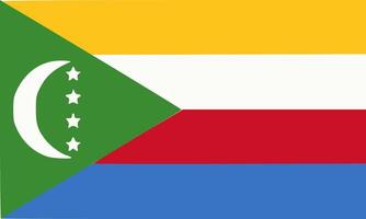 Comoros flag. Accurate dimensions and official colors. This file is suitable for digital editing and printing of any size. vector