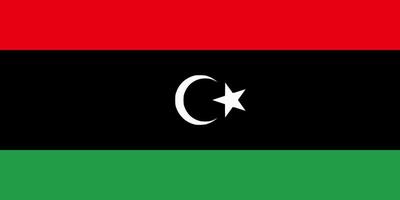 Libya flag. Accurate dimensions and official colors. This file is suitable for digital editing and printing of any size. vector