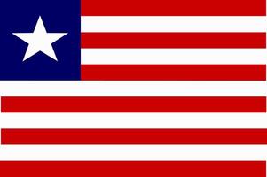 Liberia flag. Accurate dimensions and official colors. This file is suitable for digital editing and printing of any size. vector