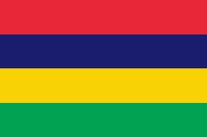 Mauritius flag. Accurate dimensions and official colors. This file is suitable for digital editing and printing of any size. vector