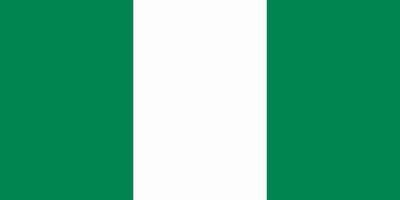 Nigeria flag. Accurate dimensions and official colors. This file is suitable for digital editing and printing of any size. vector