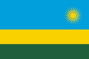 Rwanda flag. Accurate dimensions and official colors. This file is suitable for digital editing and printing of any size. vector