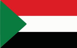 Sudan flag. Accurate dimensions and official colors. This file is suitable for digital editing and printing of any size. vector