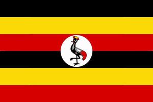 Uganda flag. Accurate dimensions and official colors. This file is suitable for digital editing and printing of any size. vector