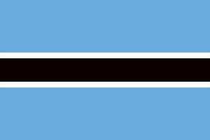 Botswana flag. Accurate dimensions and official colors. This file is suitable for digital editing and printing of any size. vector