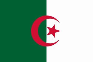 Algeria flag. Accurate dimensions and official colors. This file is suitable for digital editing and printing of any size. vector