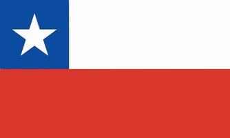 Chile flag. Accurate dimensions and official colors. This file is suitable for digital editing and printing of any size. vector